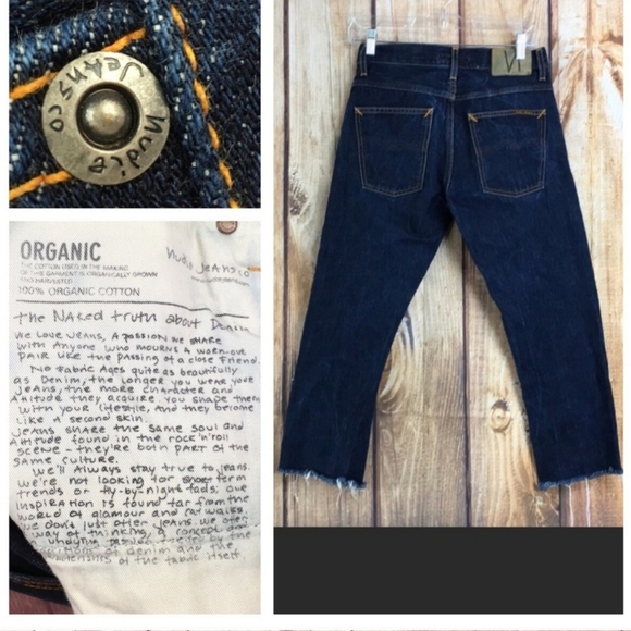 🐞NUDIE JEANS Grim Tim Dry Edged Selvage denim 28/26 Unisex (make an Offer!!) - Picture 5 of 8